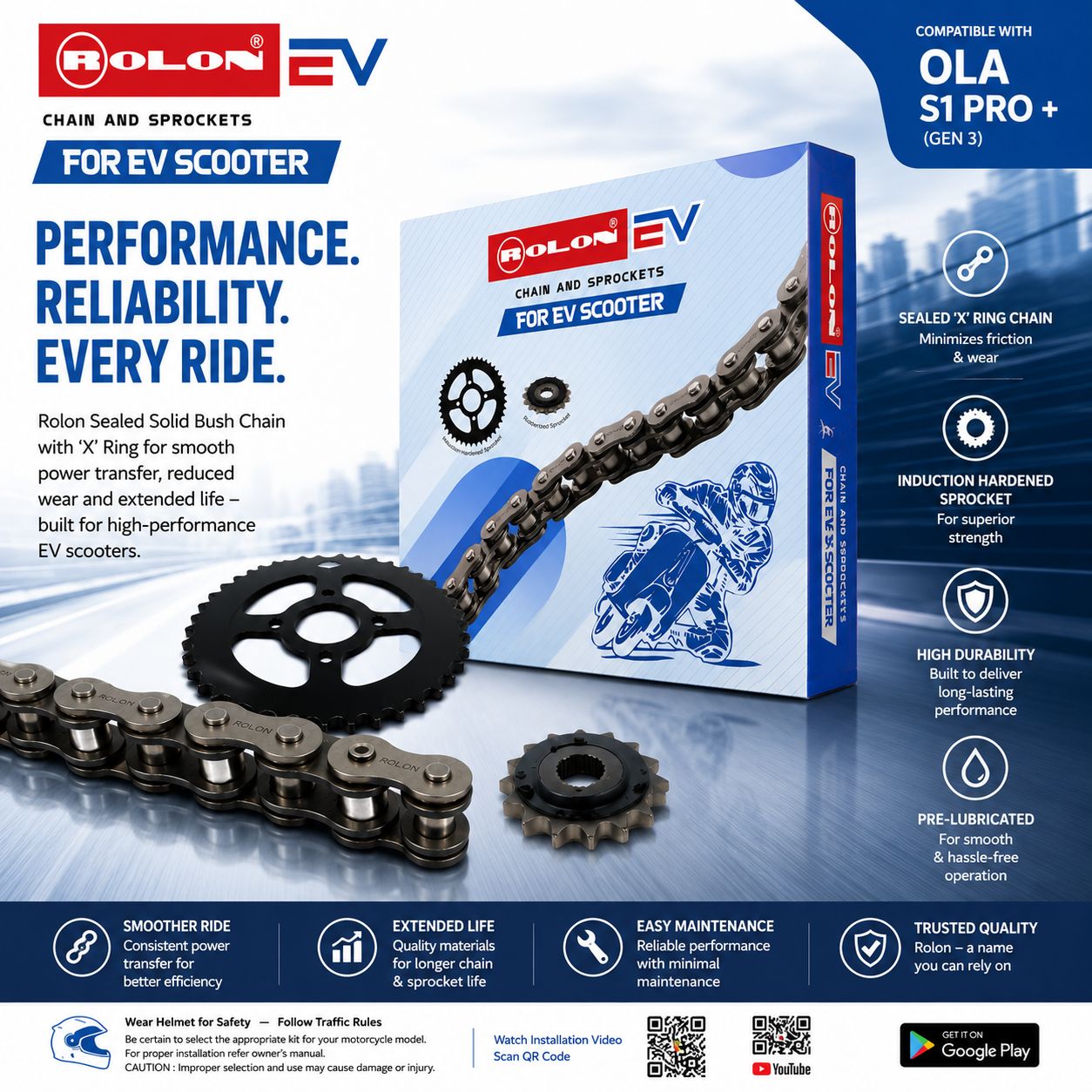 OLA S1 PRO PLUS CHAIN KIT (GEN 3)